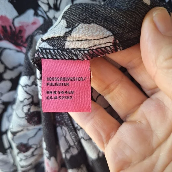 Betsey Johnson Womens High Low Floral Spaghetti Strap Midi Dress Size 2 - Picture 8 of 10